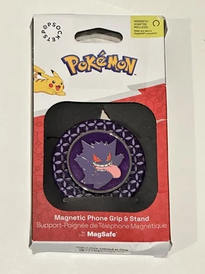 Empuñadura y soporte redondos para teléfono PopSockets MagSafe - Pokemon Esmalte Gengar Foto 1 de 2