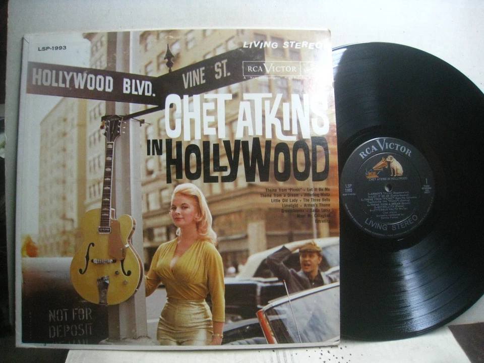 Chet Atkins in Hollywood *RCA Victor LSP 1993 Livinf Stereo LP (NM-) - Image 1 of 1