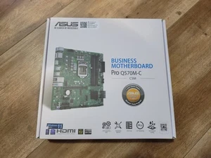 Asus Pro Q570M-C/CSM LGA 1200 DDR4 USB 3.2 HDMI MicroATX Business Motherboard - Afbeelding 1 van 1