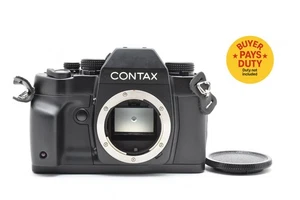 [Near Mint] CONTAX RX 35mm SLR Film Camera Body Black w/ body cap (LCD leak) - Picture 1 of 24