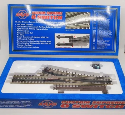 Atlas 6071 O Nickel Silver O-54 Right Hand Remote Control Switch Turnout EX/Box - Image 1 of 3