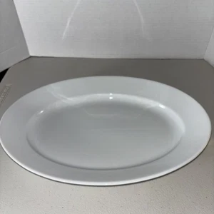 Pillivuyt White Oval Platter Sloping Sides 14.5” X 10”X 1.75” EUC - Picture 1 of 7