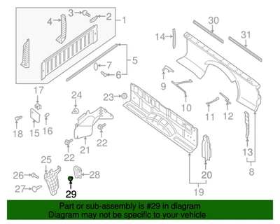 Nuevo remache genuino Nissan 683994M400 / 68399-4M400 OEM Foto 1 de 4