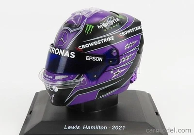 Casque Spark 1/5 Lewis Hamilton 2021 Mercedes AMG Petronas F1 Diecast Neuf Un... - Photo 1/3