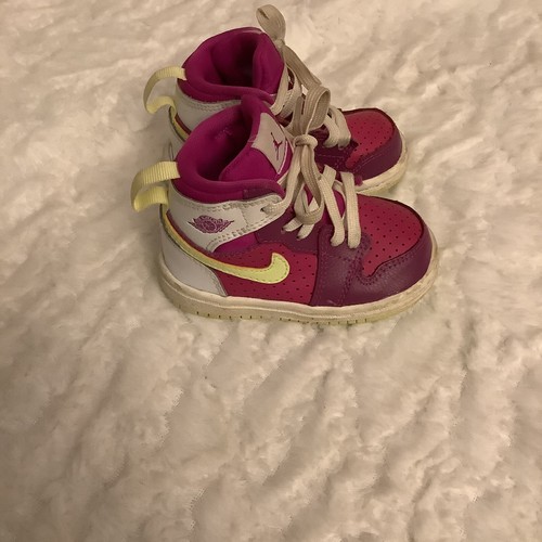 Nike Air Jordan 1 Retro High bambino taglia 4C 705324 509 bambino verde rosa