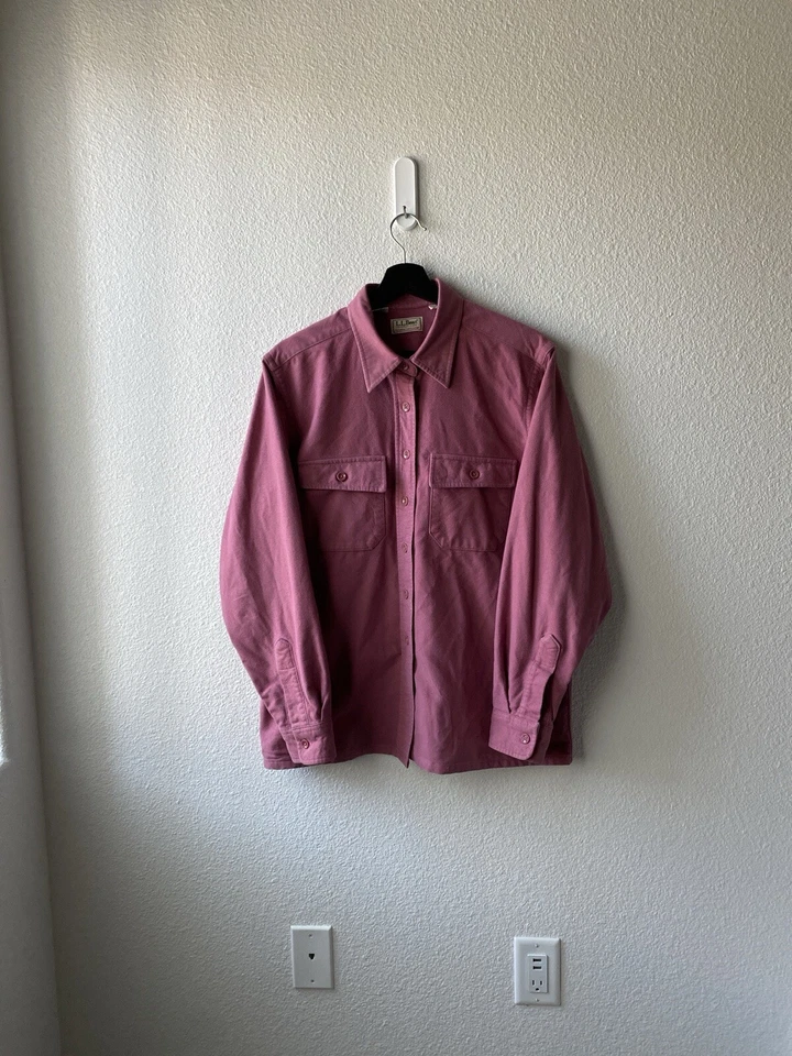 Vintage L.L. Bean Chamois Cloth Shirt Made In USA Women’s 18 - Image 1 of 4