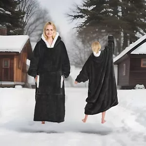 Yescool Oversized Blanket Hoodie - Long-Length Wearable Hooded Blanket Sweatshir - Picture 1 of 5