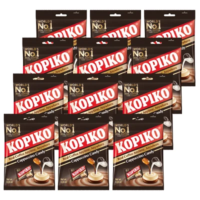 Kopiko Cappuccino Candy 4.23 oz Bag Hard Coffee Candy 12pk by US SELLER - Image 1 of 3