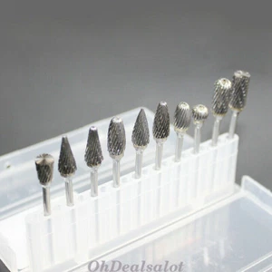 10 uds laboratorio dental fresa de carburo dientes pulido tungsteno acero taladro 2,35 mm - Imagen 1 de 10