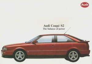 Audi Coupe S2 1991 UK Market Sales Brochure - Picture 1 of 1