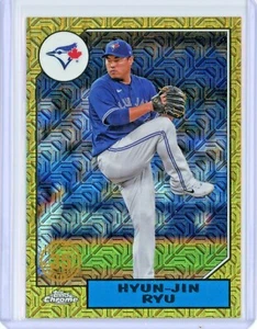 2022 Topps Series 2 Hyun-Jin Ryu 1987 Mojo Refractor 35th Anniv.... #T87C2-19 - Picture 1 of 2