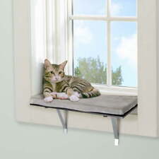 Windowsill Pet Perch, Cat Frame with Velvet Cushion for Cat Play, Rest, Jump US