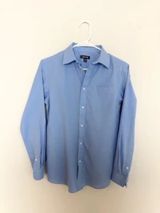 Cherokee Youth Boys Button Down Dress Shirt Size XL Blue Long Sleeves Pocket - Picture 1 of 9