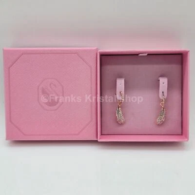 Swarovski Idyllia Drop-Ohrhänger Feder Ohrringe Weiß, Roségold-Legierung 5663486 - Bild 1 von 4