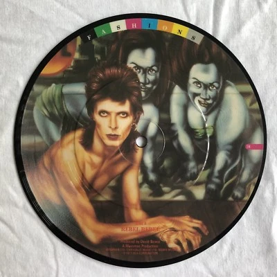 DAVID BOWIE -Rebel Rebel- Rare UK “Fashions” 7" Picture Disc /Vinyl Record - Image 1 of 2