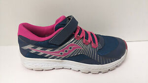 Saucony Girls Velocer AC Sneakers, Navy/Pink, Little Kids 2.5 Wide