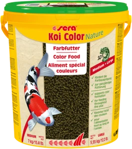 Sera Koi Color Large 21 Liter Eimer Teichfutter Fischfutter Sticks Goldfische - Bild 1 von 1
