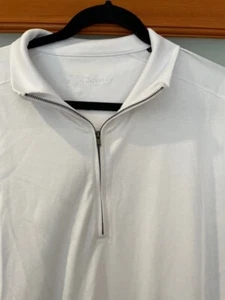 BEN HOGAN 100% PIMA COTTON 1/4 ZIP SWEATER  - XXL - White - Picture 1 of 6