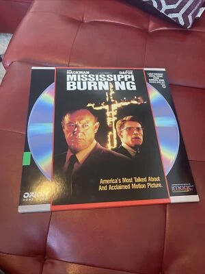 MISSISSIPPI BURNING, Hackman, 3-Side Disc, Ext.Play, Full-Lth. 1988, 2 Laserdisc - Image 1 of 2