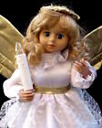 Non-Animated Christmas Figure / Angel With Candlelight / Vintage / As-Is