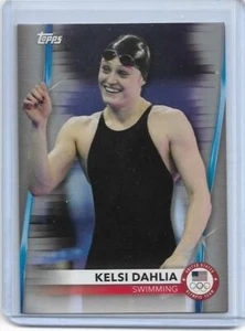 RARE 2020 TOPPS OLYMPICS KELSI DAHLIA "SILVER" CARD #18 ~ USA SWIMMING 2021 QTY - Imagen 1 de 2