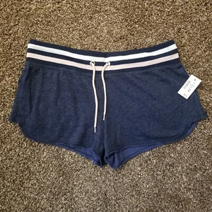 Live Love Dream Sweat Shorts-  Womens Size Large - NWT Blue Draw String Workout - Picture 1 of 10