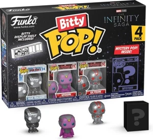 4-Pack Marvel Infinity Saga - War Machine Vision Ultron Mystery Funko Bitty Pop - Imagen 1 de 3
