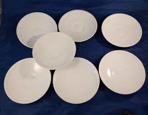 7 Wedgwood Hedge Rose Saucers, Some Crazing 5 5/8" - Picture 1 of 4