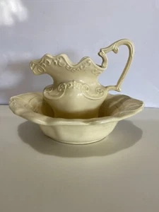 Stunning Vintage Handmade Pitcher Cream Shabby Chic  6”x8” - Picture 1 of 4