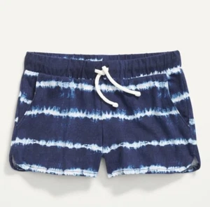 Old Navy Kids Size Medium (8) Blue Stripe Jersey Shorts Dolphin-Hem NWT - Picture 1 of 3
