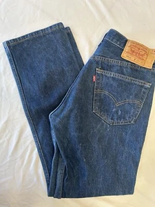 Vtg Levi's 501xx Blue Jeans USA 501-0000 31x30 Actual 33x33 Button 511 Fly Dark - Picture 1 of 14