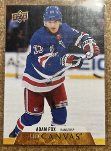 2020-21 Upper Deck UD Canvas Adam Fox #C178 New York Rangers - Picture 1 of 2