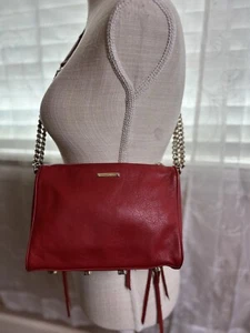 Rebecca Minkoff 5 Zip Red Crossbody Bag - Picture 1 of 14