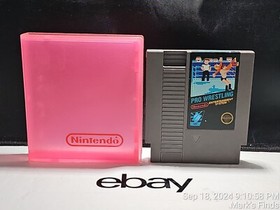 Pro Wrestling (5 Screw) (NES, 1988) Cart Only with plastic Case Tested