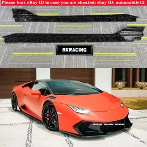 Faldas laterales de fibra de carbono forja labio escalonado aptas para Lamborghini Huracan LP580 LP610 - Imagen 1 de 18