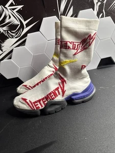 VETEMENTS x Reebok Stretch Knit SS Crew High Top Sock Sneakers White Sz 7 - Picture 1 of 24