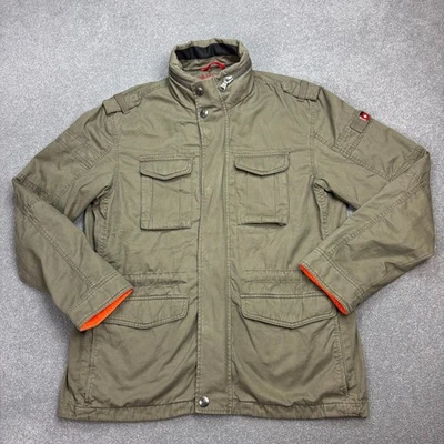 Chaqueta Wellensteyn Adulto Grande Verde Militar Utilidad Exterior Lona Abrigo Hombres* Foto 1 de 4