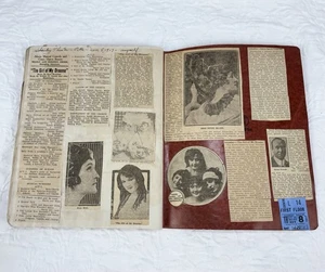 Antique Theatre Scrapbook 1917 Pittsburg Area Clippings Photos Tickets WWI Era - Picture 1 of 20