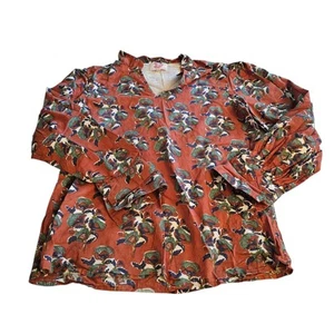 Camicia Victoria Dunn retrò floreale Xlarge - Foto 1 di 3