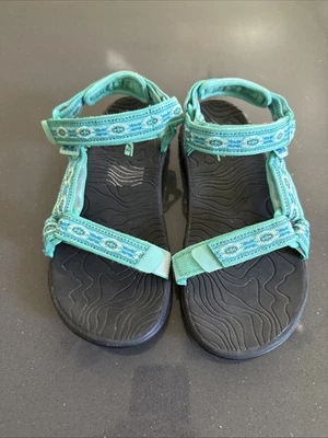 Teva Sandals Girls Boys Teal Size 2 - Image 1 of 4