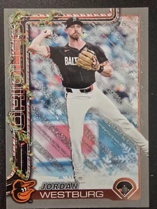 2025 Topps Holiday - Jordan Westburg SILVER GLITTER Parallel Orioles #H58 - Picture 1 of 2