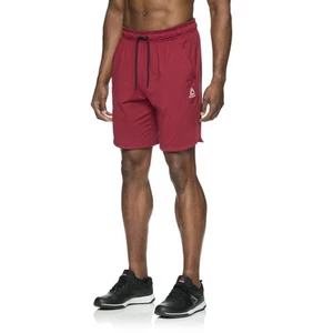 Pantalones Cortos Reebok Delta Core Para Hombre 9" Delgados (Color Ruibarbo) Talla 2XL NUEVOS CON ETIQUETAS - Imagen 1 de 4