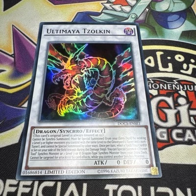YuGiOh DOCS-ENSE1 Ultimaya Tzolkin Super Rare  1st Ed - Image 1 of 2