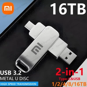 Unidad Flash Xiaomi 2 en 1 Velocidad Rápida USB3.2 Memorias Tipo-c 8TB 16TB Pendrive 12 - Imagen 1 de 27