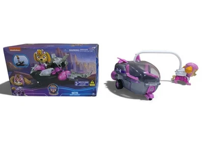 NUEVO 2023 Paw Patrol Skye Pup Figura de Acción Poderosa Película Jet + Skye's Rocket Ship Foto 1 de 4
