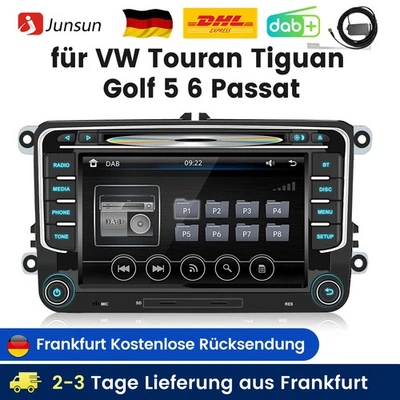 DAB+ CD DVD  Wince 6.0 für VW Golf 5 6 PLUS Touran Passat B6/B7 Tiguan Autoradio - Bild 1 von 4