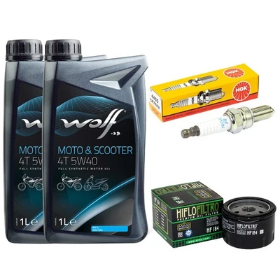 Öl Inspektion Set 2L Ölfilter Zündkerze für Gilera Nexus 500 Nexus500 2004-2014 - Bild 1 von 4