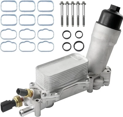 Aluminum Engine Oil Cooler Filter Housing for 11-16 Dodge Jeep Chrysler Ram 3.6L - Image 1 of 4