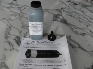 Toner Refill Bottle Panafax KX-FLB801 811 851 881 KX-FA85 FA86 FA87 TonerTopU - Picture 1 of 2