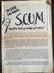 Solanas V. S.C.U.M. society cutting up men eliminazione maschi '77 ediz. pirata - Imagen 1 de 4